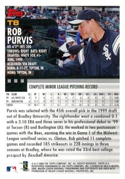 2000 Topps Traded & Rookies #T8 Rob Purvis Back