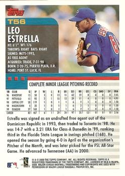 2000 Topps Traded & Rookies #T56 Leo Estrella Back