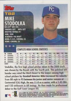 2000 Topps Traded & Rookies #T82 Mike Stodolka Back
