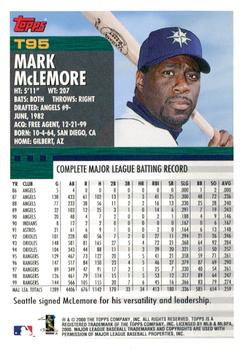 2000 Topps Traded & Rookies #T95 Mark McLemore Back