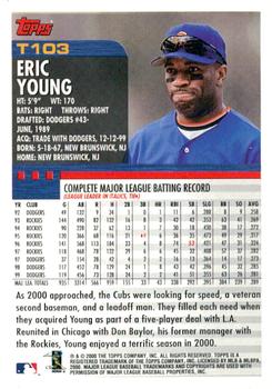2000 Topps Traded & Rookies #T103 Eric Young Back