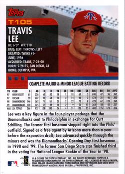 2000 Topps Traded & Rookies #T105 Travis Lee Back