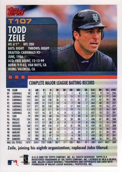 2000 Topps Traded & Rookies #T107 Todd Zeile Back