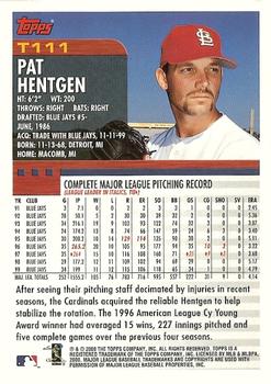 2000 Topps Traded & Rookies #T111 Pat Hentgen Back