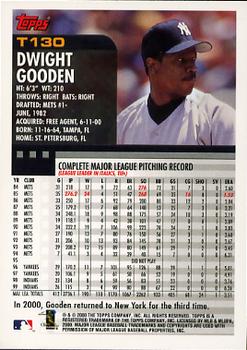2000 Topps Traded & Rookies #T130 Dwight Gooden Back