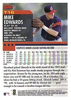 2000 Topps Traded & Rookies #T16 Mike Edwards Back