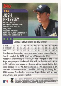 2000 Topps Traded & Rookies #T6 Josh Pressley Back