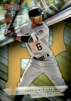 2016 Bowman's Best - Gold Refractor #53 Starling Marte Front