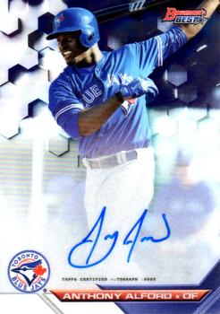 2016 Bowman's Best - Best of 2016 Autographs #B16-AA Anthony Alford Front