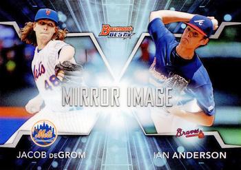 2016 Bowman's Best - Mirror Image #MI-2 Ian Anderson  / Jacob deGrom Front