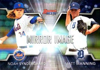 2016 Bowman's Best - Mirror Image #MI-7 Matt Manning / Noah Syndergaard Front