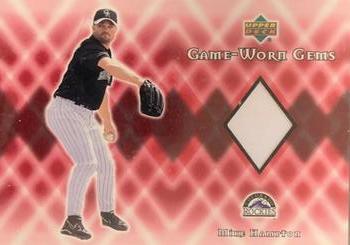 2002 Upper Deck - Game-Worn Gems #G-MH Mike Hampton Front