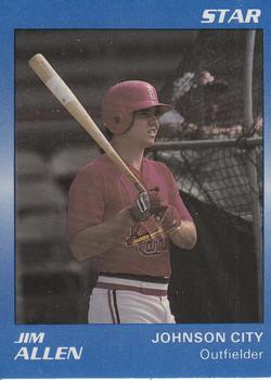 1989 Star Johnson City Cardinals - Platinum #1 Jim Allen Front