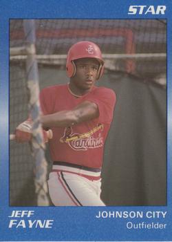 1989 Star Johnson City Cardinals - Platinum #13 Jeff Fayne Front