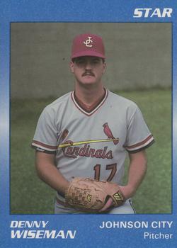 1989 Star Johnson City Cardinals - Platinum #23 Denny Wiseman Front