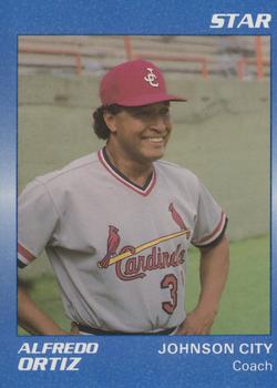 1989 Star Johnson City Cardinals - Platinum #25 Alfredo Ortiz Front