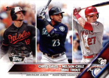 2016 Topps - 65th Anniversary #26 Chris Davis / Nelson Cruz / Mike Trout Front