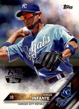 2016 Topps - 65th Anniversary #34 Omar Infante Front