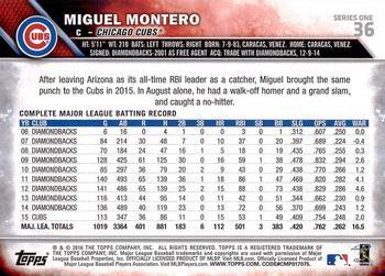2016 Topps - 65th Anniversary #36 Miguel Montero Back