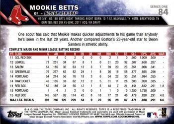2016 Topps - 65th Anniversary #84 Mookie Betts Back