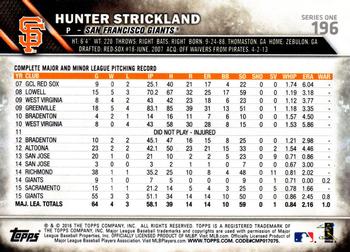 2016 Topps - 65th Anniversary #196 Hunter Strickland Back