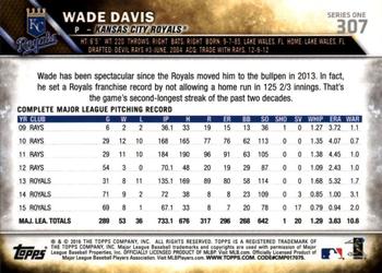 2016 Topps - 65th Anniversary #307 Wade Davis Back