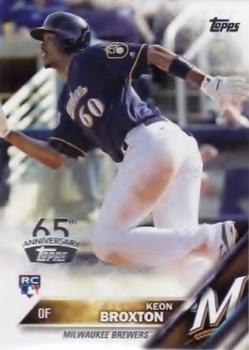 2016 Topps - 65th Anniversary #364 Keon Broxton Front