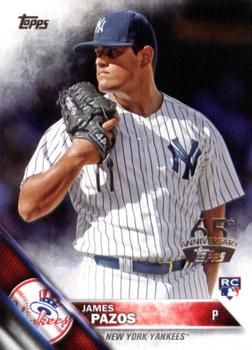 2016 Topps - 65th Anniversary #365 James Pazos Front