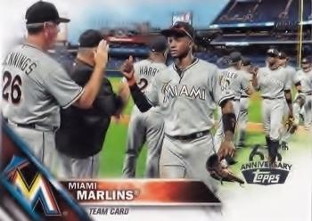 2016 Topps - 65th Anniversary #404 Miami Marlins Front