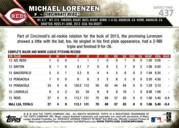 2016 Topps - 65th Anniversary #437 Michael Lorenzen Back