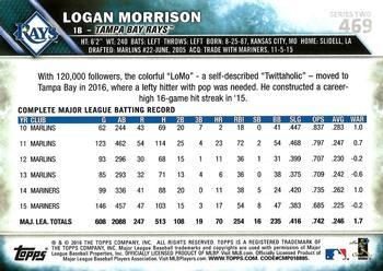 2016 Topps - 65th Anniversary #469 Logan Morrison Back