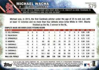 2016 Topps - 65th Anniversary #579 Michael Wacha Back