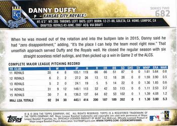 2016 Topps - 65th Anniversary #682 Danny Duffy Back