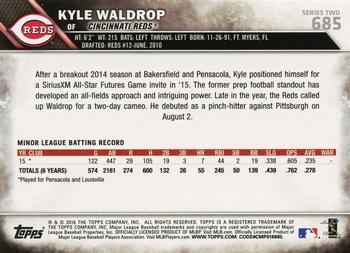 2016 Topps - 65th Anniversary #685 Kyle Waldrop Back
