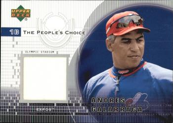2002 Upper Deck - The People's Choice #PJ-AG Andres Galarraga Front