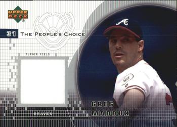 2002 Upper Deck - The People's Choice #PJ-GM Greg Maddux  Front