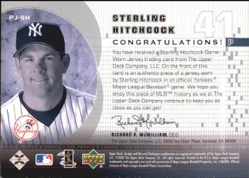2002 Upper Deck - The People's Choice #PJ-SH Sterling Hitchcock  Back