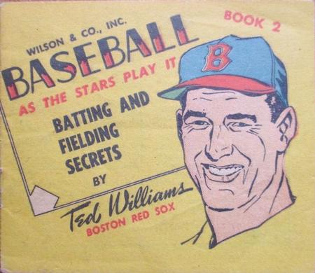 1955 Wilson Franks Baseball Books #Book 2 Ted Williams Front