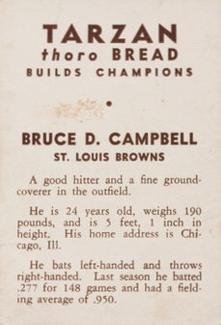 1934 Tarzan Bread (D382) #NNO Bruce Campbell Back