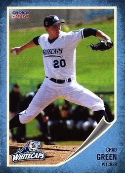 2014 Choice West Michigan Whitecaps #11 Chad Green Front
