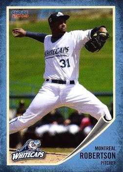 2014 Choice West Michigan Whitecaps #20 Montreal Robertson Front