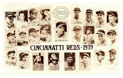 1939 Orcajo Cincinnati Reds Postcards (PC786) #NNO 1939 Cincinnati Reds Team Front