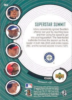 2002 Upper Deck - Superstar Summit (Series 2) #SS6 Ichiro Back