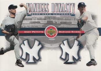 2002 Upper Deck - Yankee Dynasty #YJ-PR Andy Pettitte / Mariano Rivera  Front