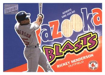2003 Bazooka - Blasts Relics #BB-RH Rickey Henderson Front
