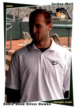 2010 Grandstand South Bend Silver Hawks #NNO Jordan Wolf Front