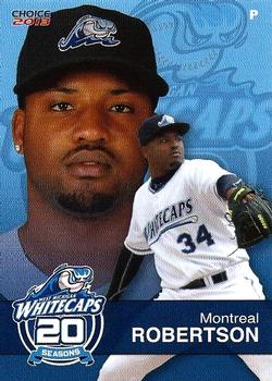 2013 Choice West Michigan Whitecaps #18 Montreal Robertson Front