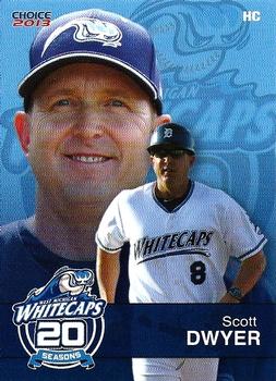 2013 Choice West Michigan Whitecaps #28 Scott Dwyer Front