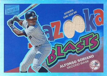 2003 Bazooka - Blasts Relics Parallel 25 #BB-AS Alfonso Soriano Front