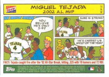2003 Bazooka - Comics #21 Miguel Tejada Front